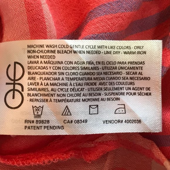 Nine West Georgia Iconic Plaid High Low Long Sleeve Top in Pink - Size S - Picture 6 of 6